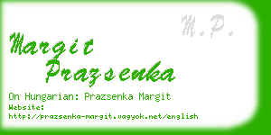 margit prazsenka business card